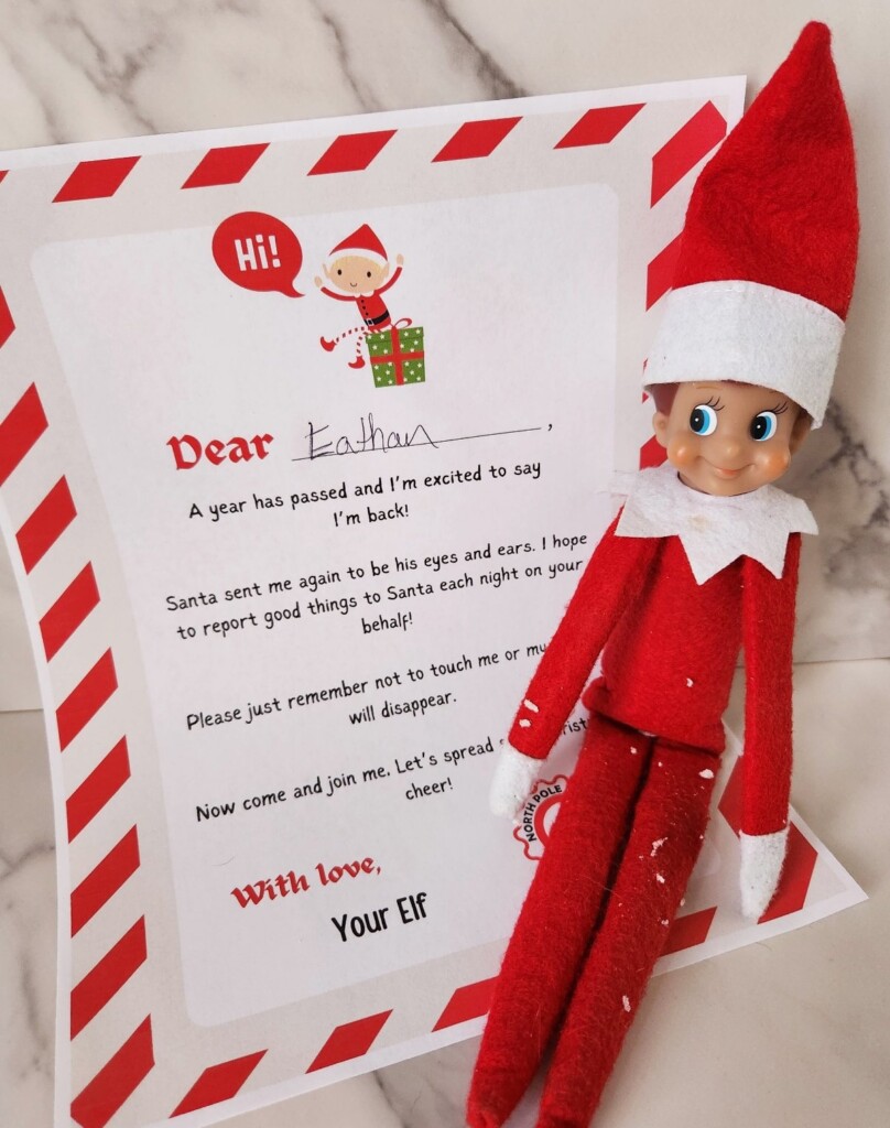 Elf On The Shelf I m Back FREE Printable 4 Versions Leap Of Faith Crafting