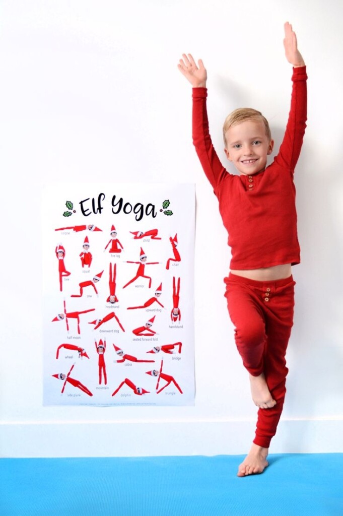 Elf On The Shelf Yoga Printable Amy Robison Blog