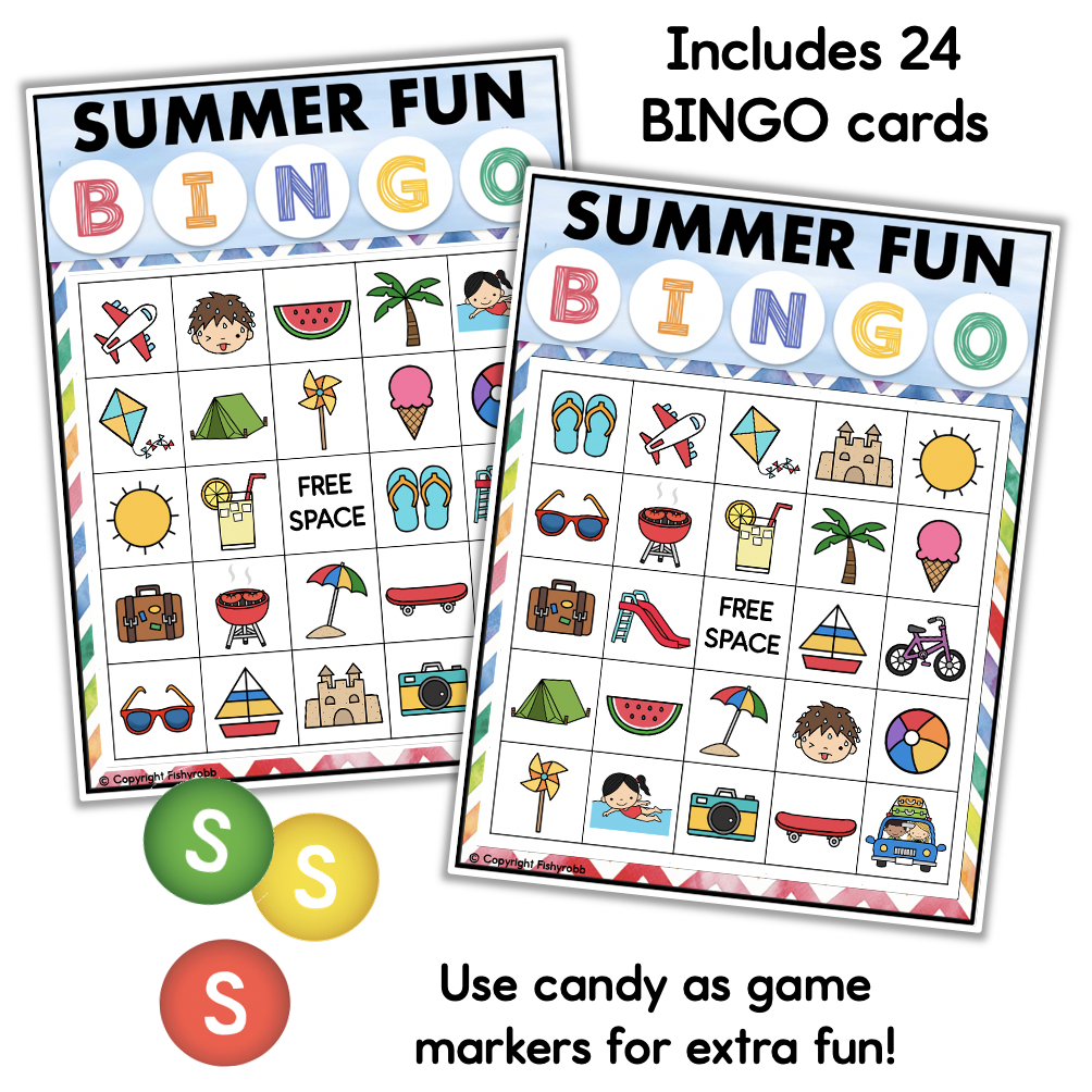 End Of The Year Activity Bingo Game For Powerpoint SUMMER Made By Teachers