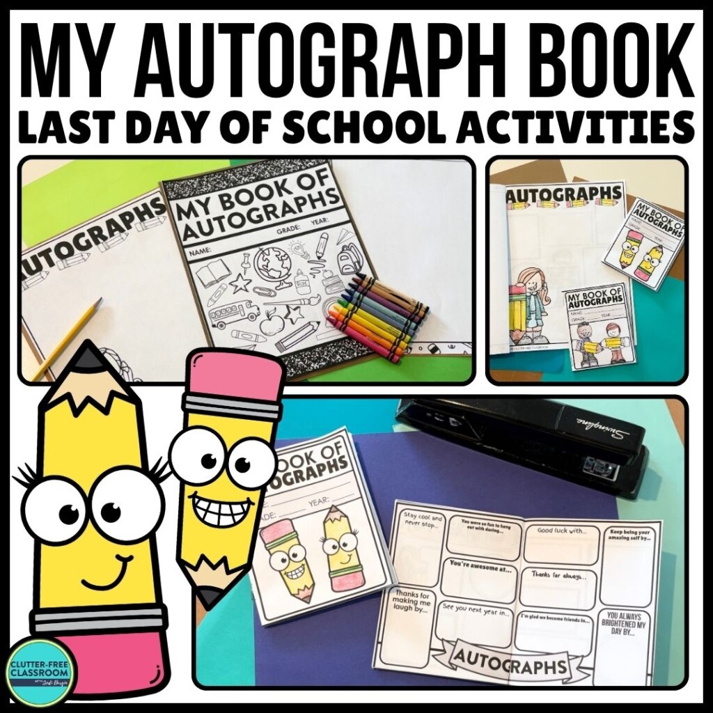 End Of The Year Autograph Book For Elementary Students 2025 Teaching With Jodi Durgin And Company