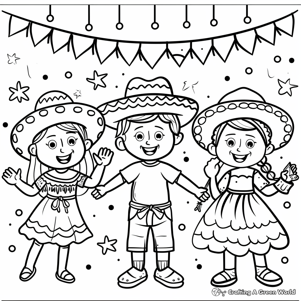 Fiesta Coloring Pages Free Printable 