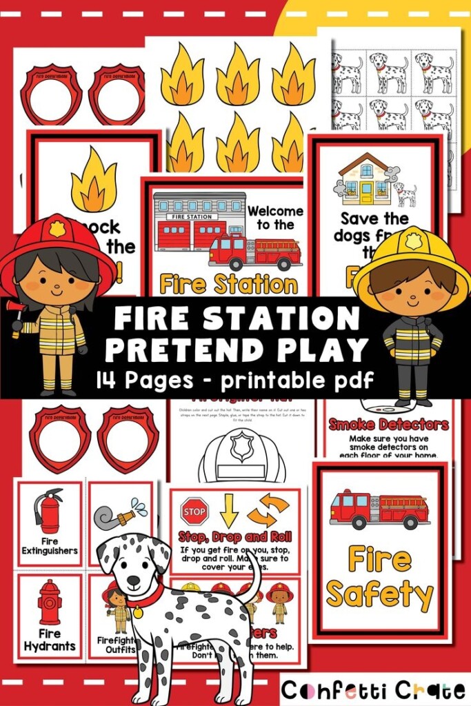 Fire Station Pretend Play Printable PDF