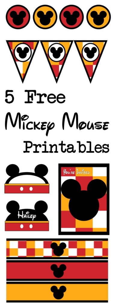 Five Mickey Mouse Free Printables Paper Trail Design