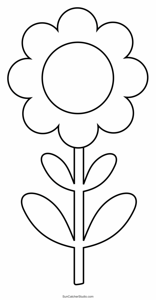 Flower Templates Patterns SVG Files Printable Stencils Free Printables Monograms Design Tools Patterns DIY Projects