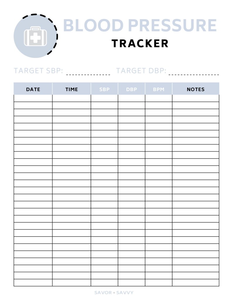 Free 4 Page Medical Binder Printable Savor Savvy