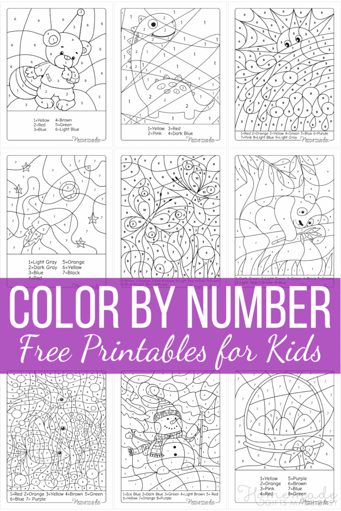 Free Color By Number Printables For Kids