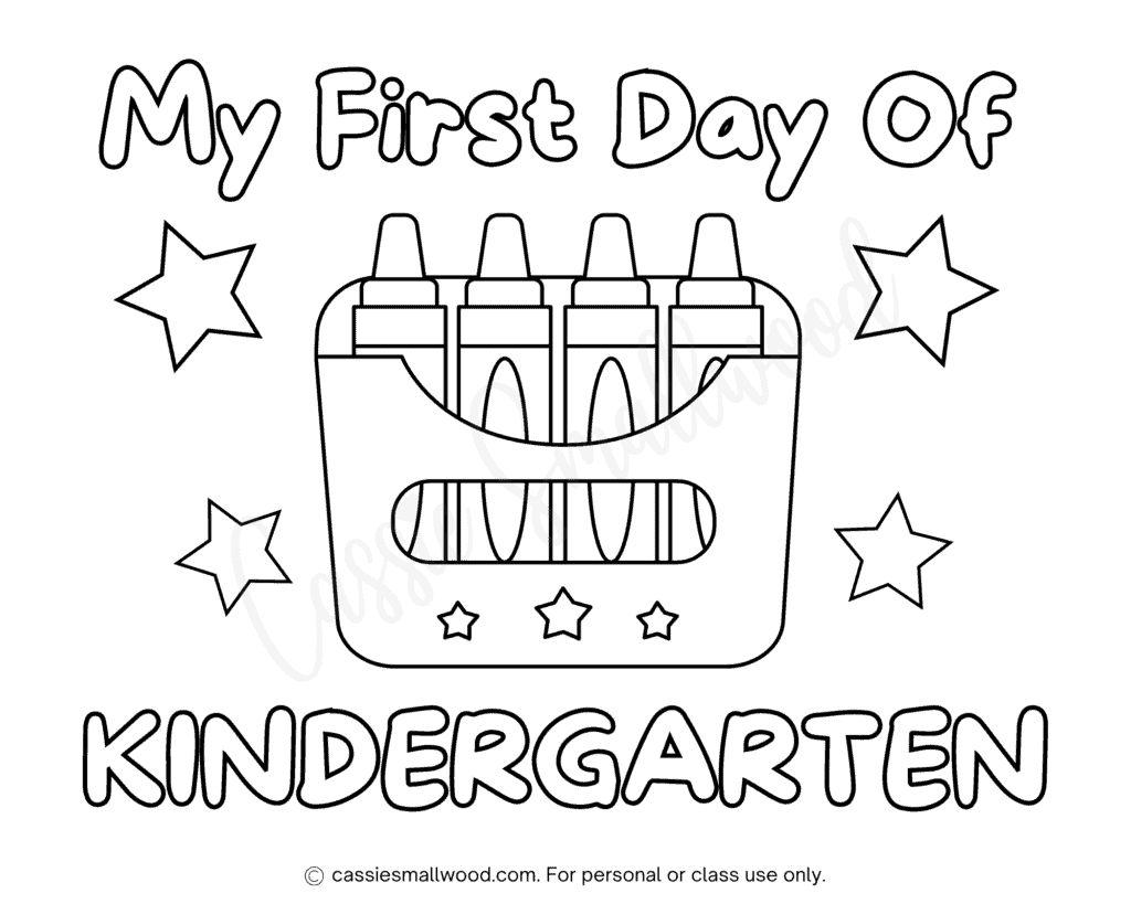 FREE First Day Of Kindergarten Printable Signs Cassie Smallwood