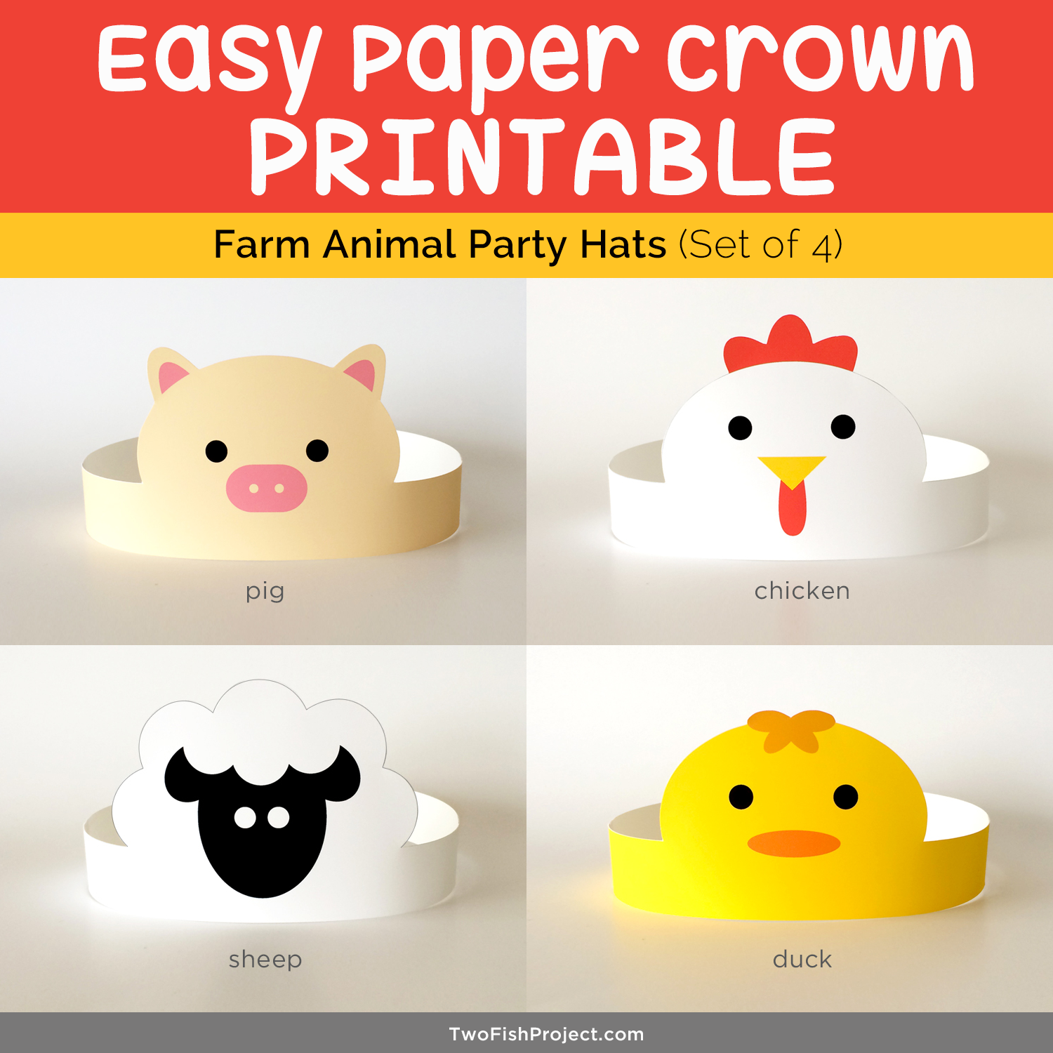 Free Printable Animal Headbands Printable Party Favors