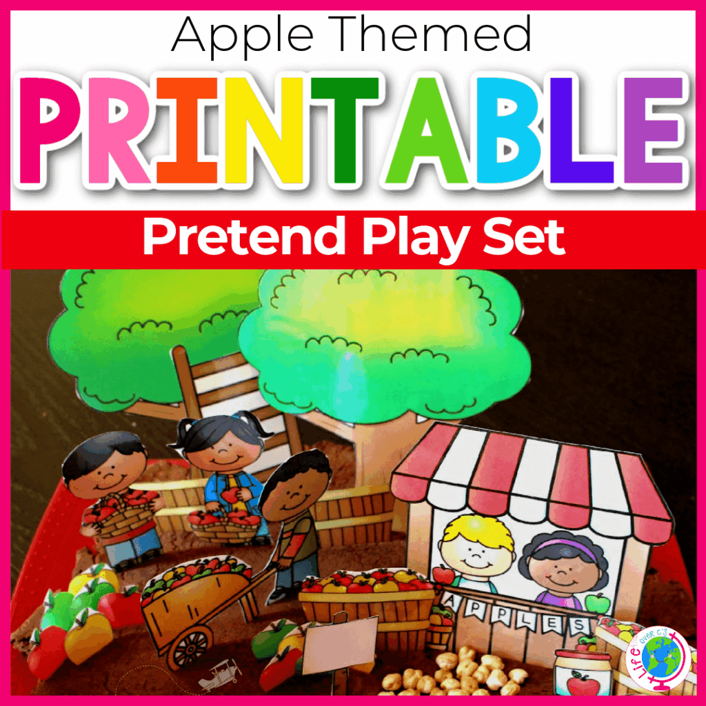 Free Printable Apple Orchard Play Dough Set