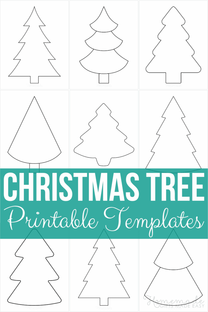Free Printable Christmas Tree Templates And Outlines