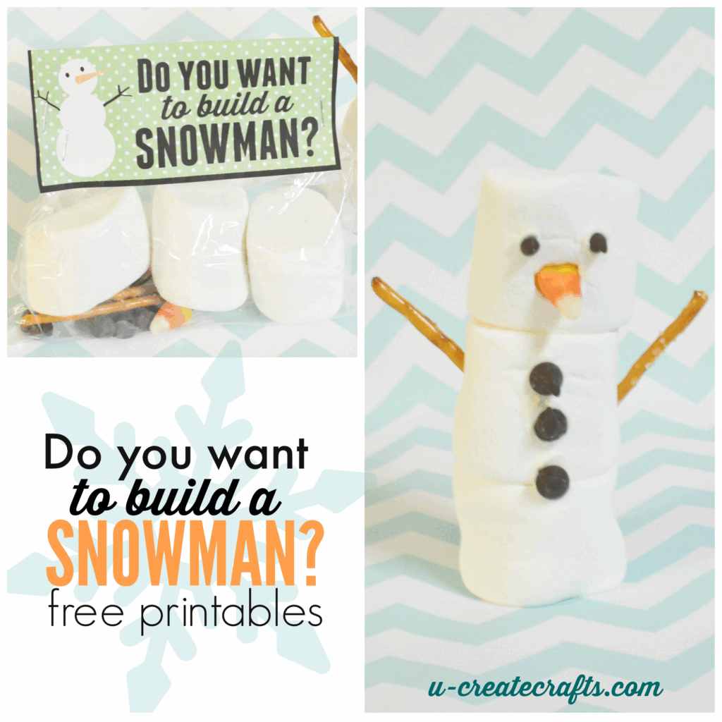 Free Printable Do You Want To Build A Snowman Craft Kits