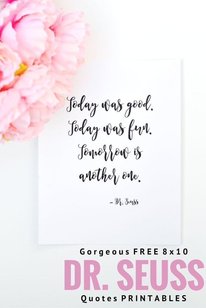 Free Printable Dr Seuss Quotes Make Life Lovely