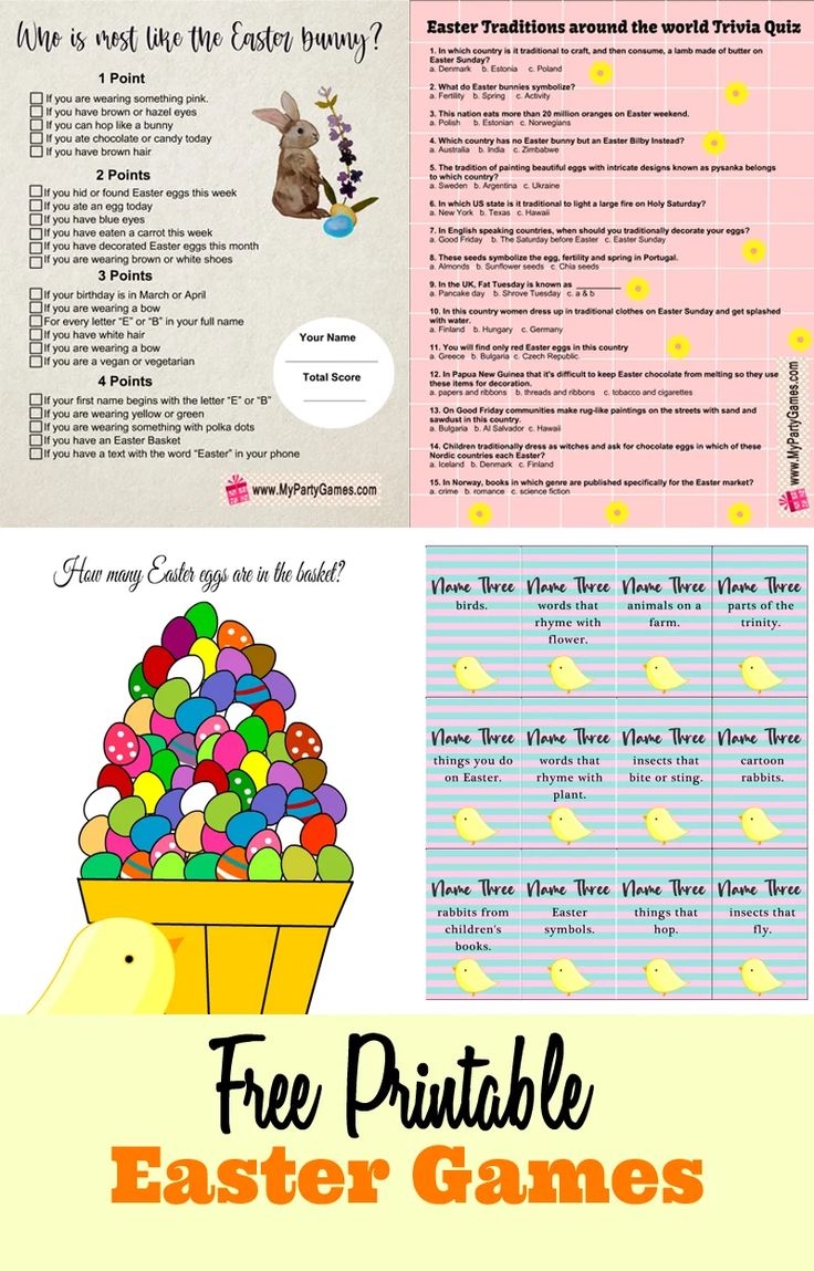 Free Printable Easter Escape Room For Older Kids And Adults My Party Games