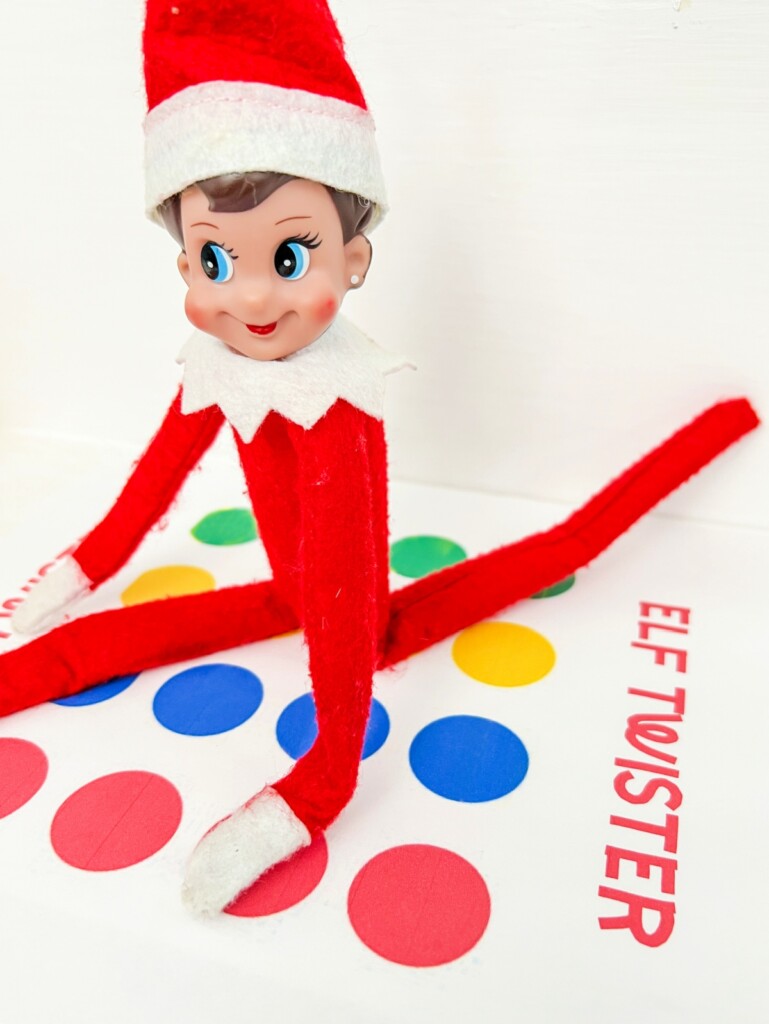 FREE Printable Elf On The Shelf Twister Game Board
