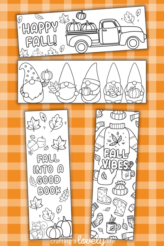 Free Printable Fall Bookmarks To Color