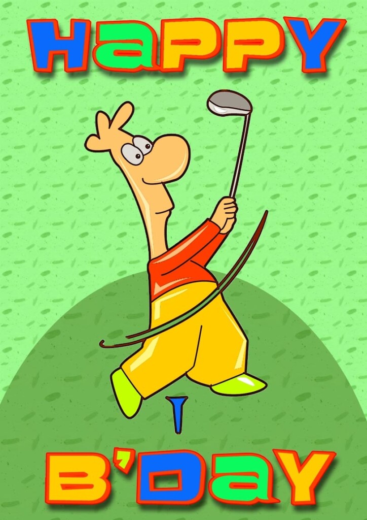 Golf Printable Birthday Cards PRINTBIRTHDAY CARDS