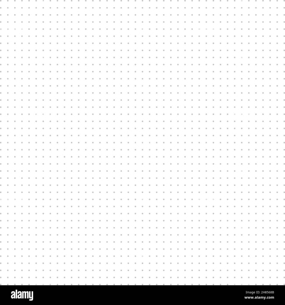 Graph Paper Printable Dotted Grid Paper On White Background Geometric Abstract Dotted Transparent Illustration With Dots For School Notebook Diary Stock Vector Image Art Alamy