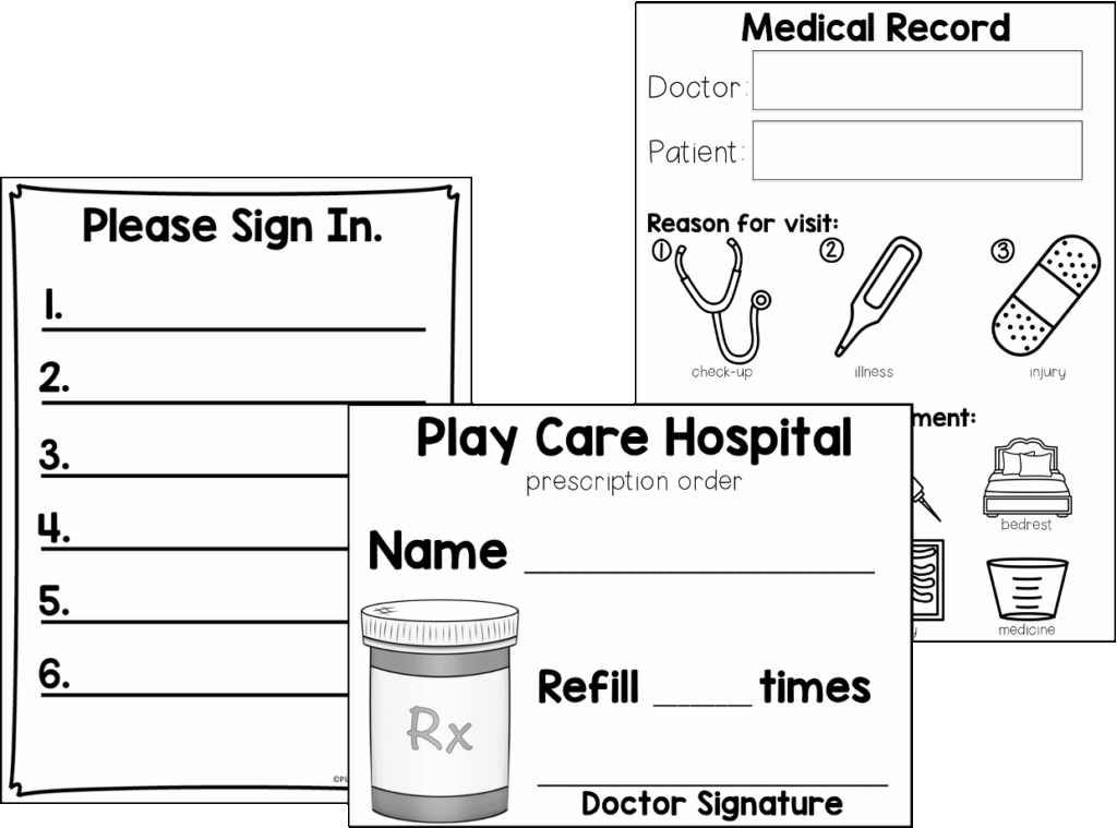 Hospital Dramatic Play Center For Preschoolers