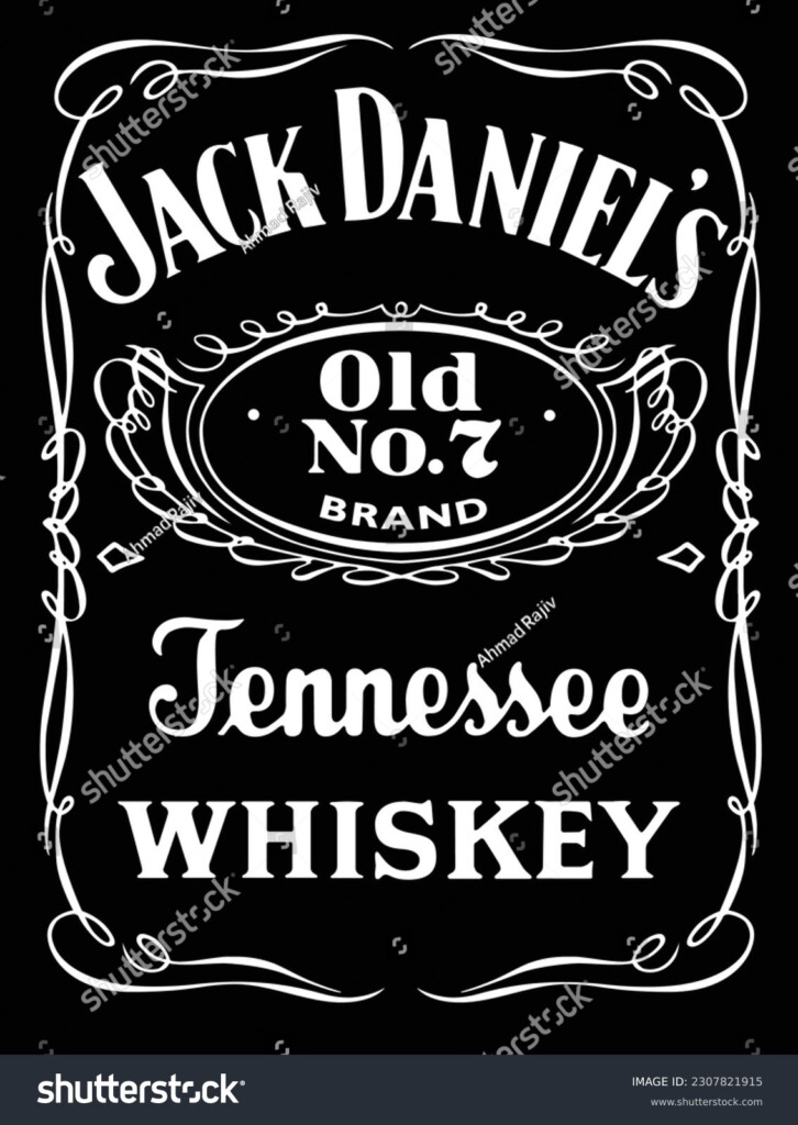 Jack Daniels Art Design Vector Template Stock Vector Royalty Free 2307821915 Shutterstock