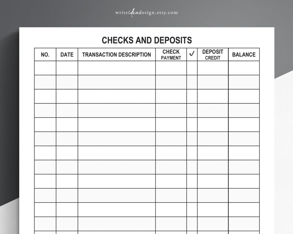 Large Checkbook Ledger Large Print Checkbook Register 10 X 5 5 Spiral Ledger 54 Pages Printable PDF Free Download