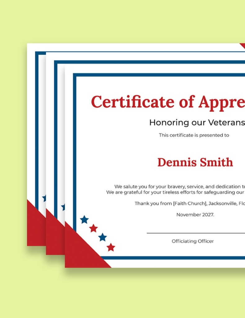 Military Veterans Free Printable Veterans Day Certificates Printable Party Favors