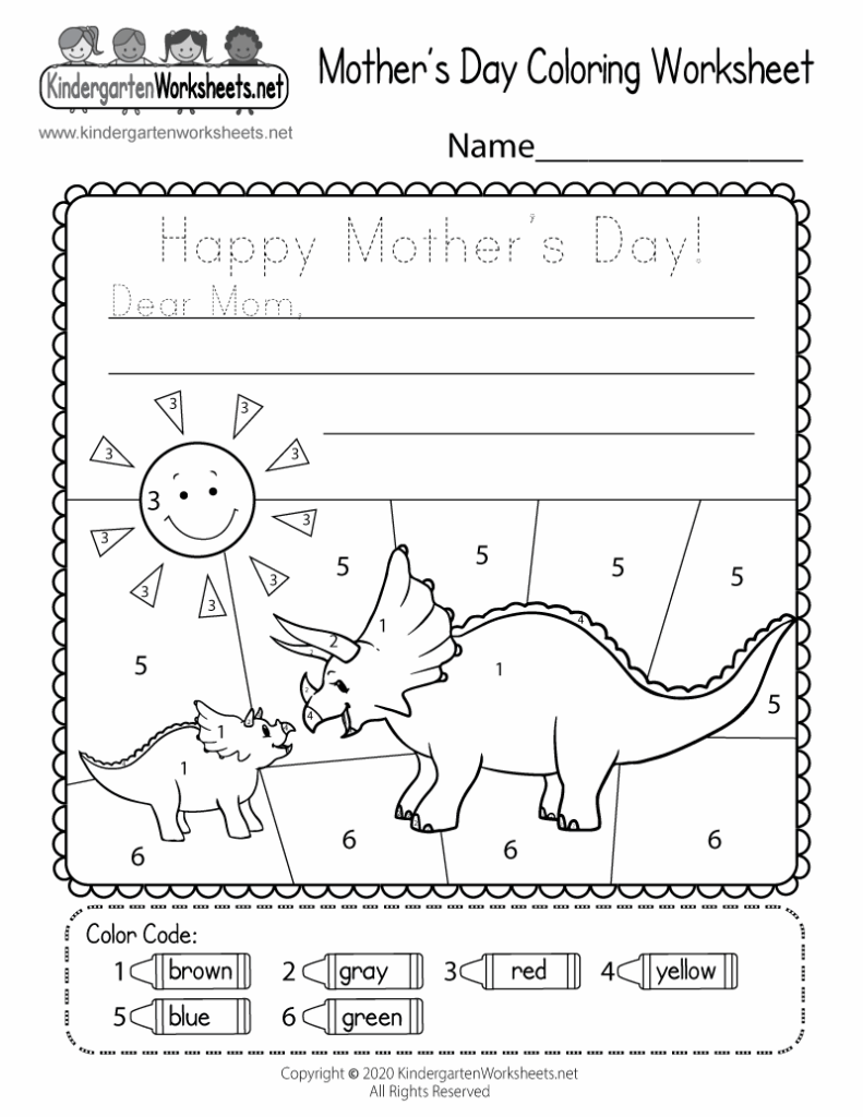 Mother s Day Coloring Worksheet Free Printable Digital PDF