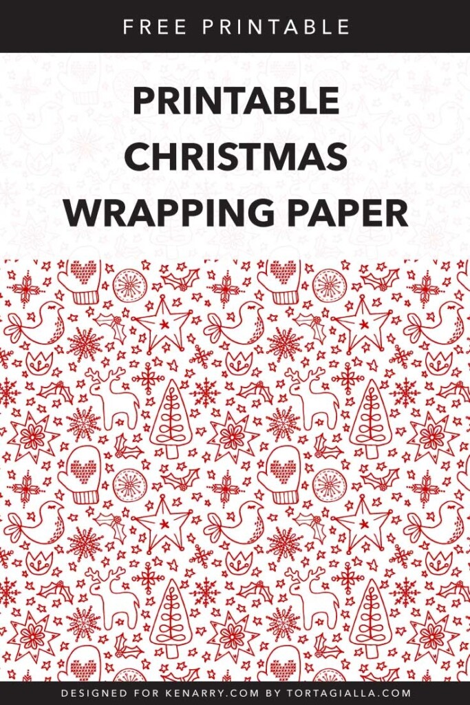 Printable Christmas Wrapping Paper Free Download Ideas For The Home