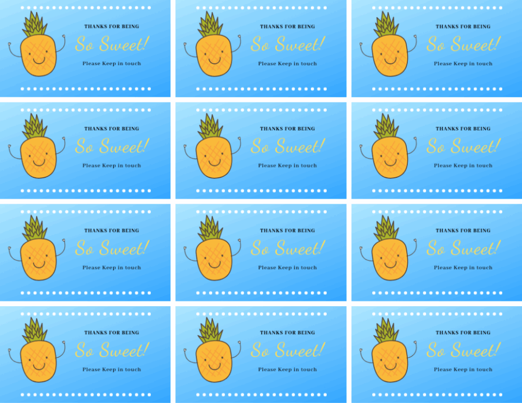 Stay in Touch Cards For Kids At The End Of The School Year