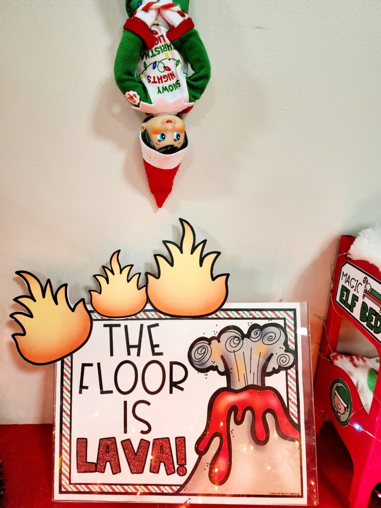 The Floor Is Lava Printable Poster FREEBIE Elf Day 8 The Floor Is Lava Printable Poster FREEBIE Elf Day 8