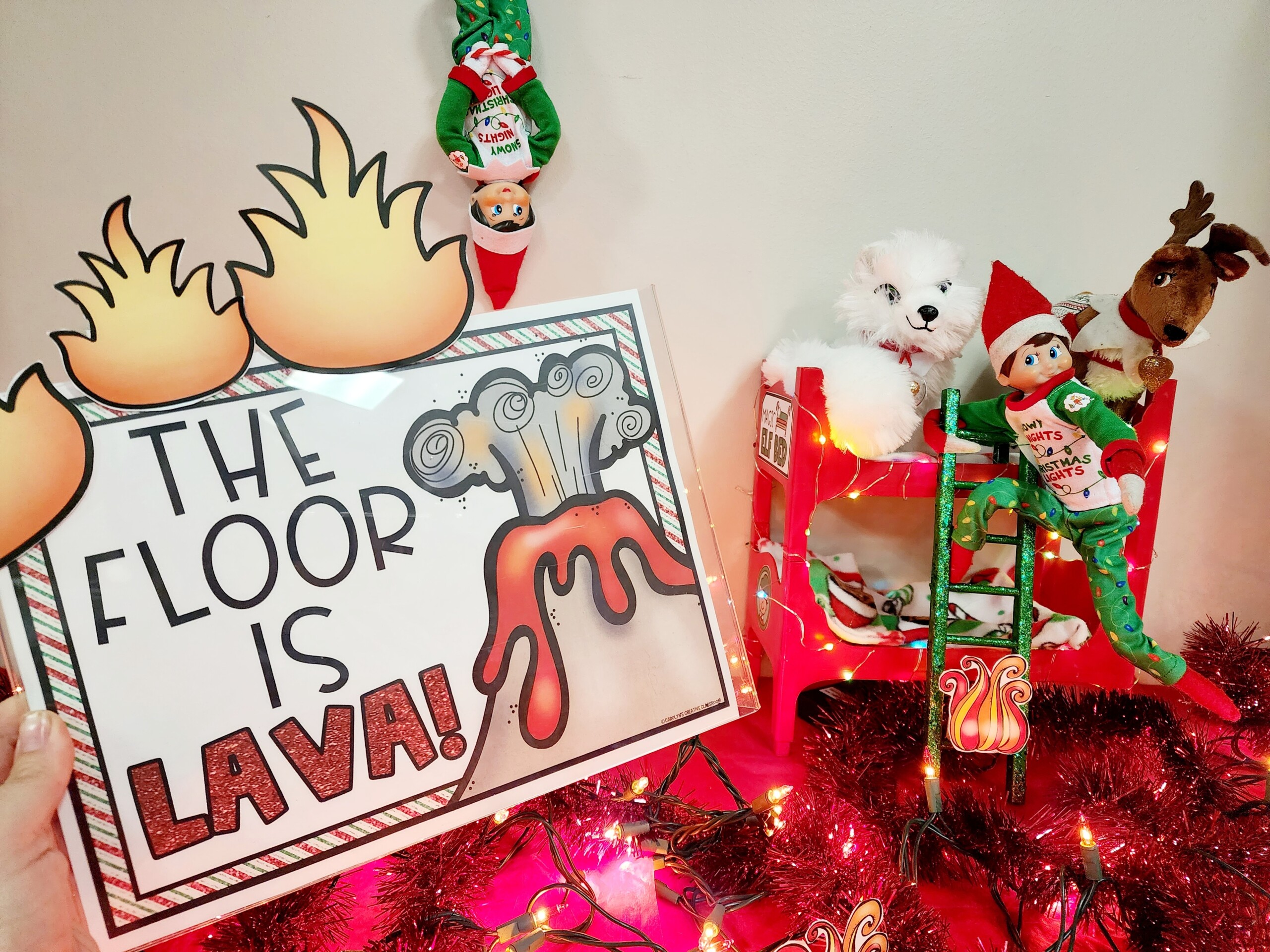 The Floor Is Lava Printable Poster FREEBIE Elf Day 8