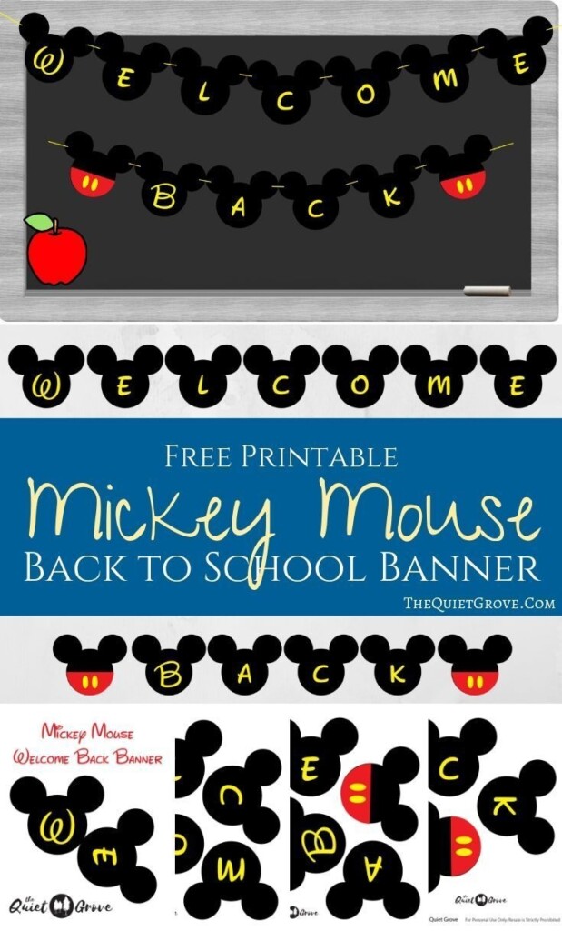 This Free Printable Mickey Mouse Welcome Back Banner Is Perfect For Any Mickey Mouse Or Disney Themed Classroom Or Daycare backtoschoolideas mickeymouse backtoschool WelcomBackBanner DisneyBanner This Free Printable Mickey Mouse Welcome Back Banner Is Perfect For Any Mickey Mouse Or Disney Themed Classroom Or Daycare backtoschoolideas mickeymouse backtoschool WelcomBackBanner DisneyBanner