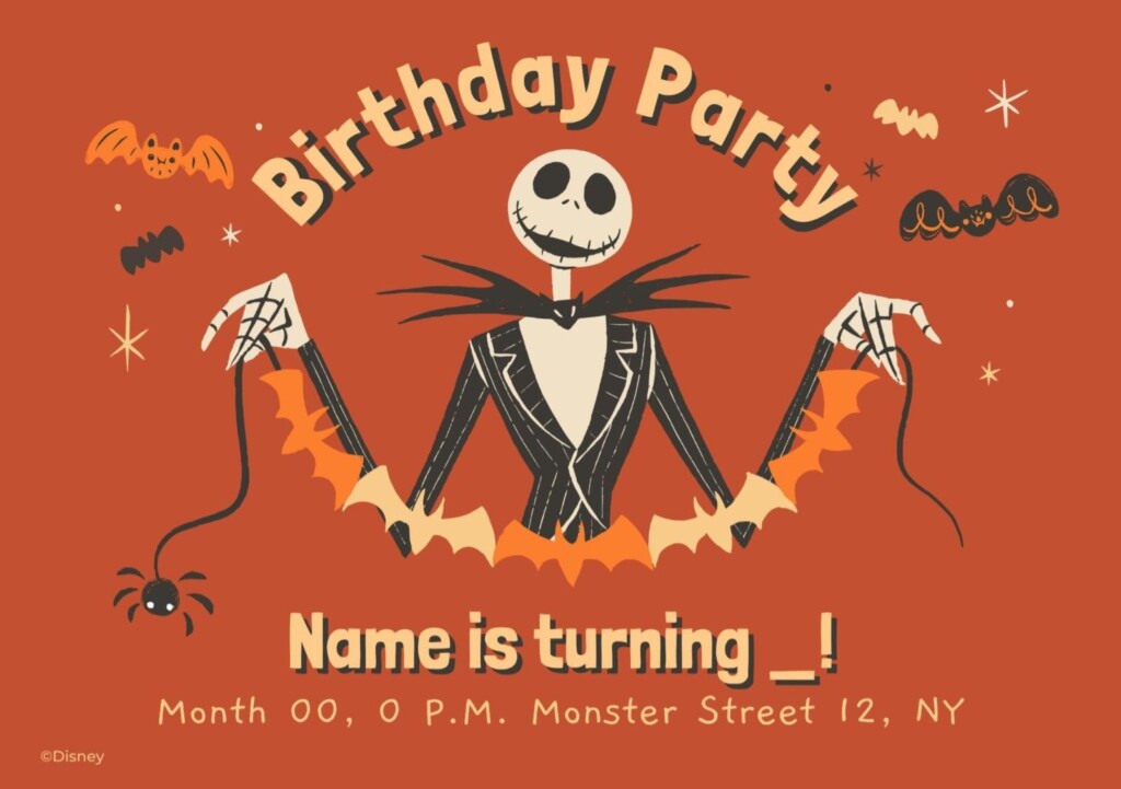 Tim Burton s The Nightmare Before Christmas Invitation
