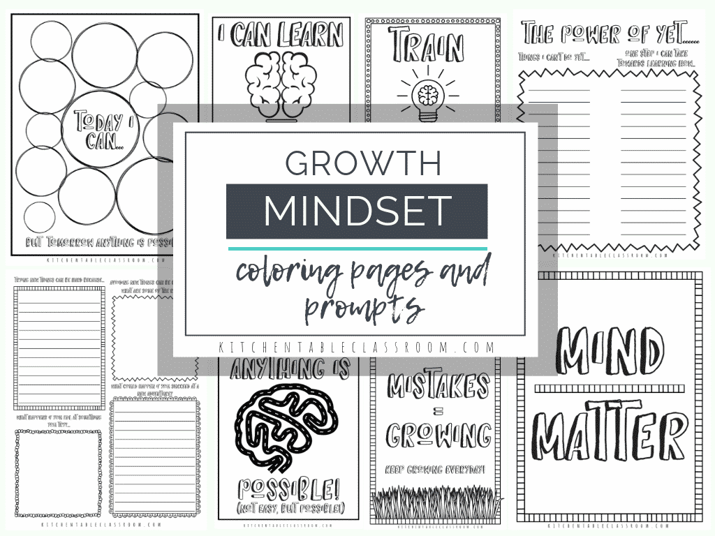 What Is Growth Mindset With Growth Mindset Activities Printable Prompts The Kitchen Table Classroom